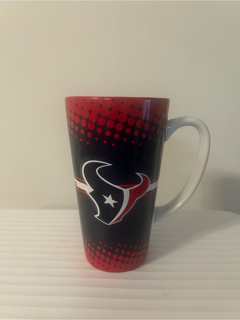 Houston Texans Red and Black Ceramic Coffee Mug - Team Logo